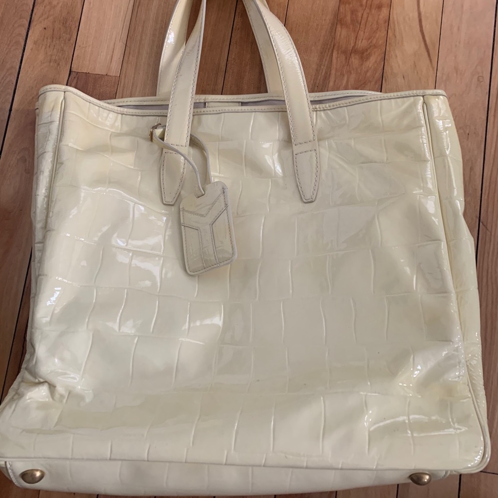 YSL leather messenger bag